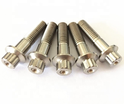 Estándar ISO Zinc acabado de acero y titanio Gr5 12 PT BBS tornillos de borde dividido M7 x 32 mm M8 * 32 mm para aplicaciones automotrices