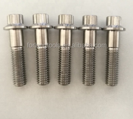 Estándar ISO Zinc acabado de acero y titanio Gr5 12 PT BBS tornillos de borde dividido M7 x 32 mm M8 * 32 mm para aplicaciones automotrices