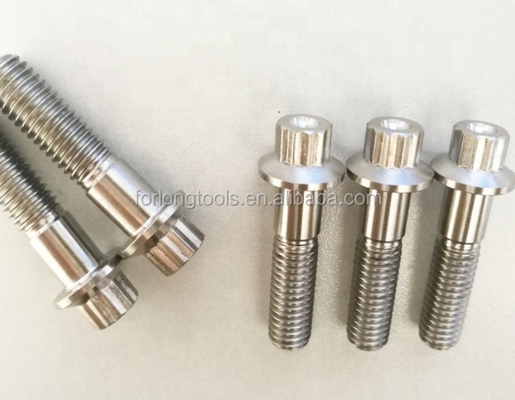 Estándar ISO Zinc acabado de acero y titanio Gr5 12 PT BBS tornillos de borde dividido M7 x 32 mm M8 * 32 mm para aplicaciones automotrices