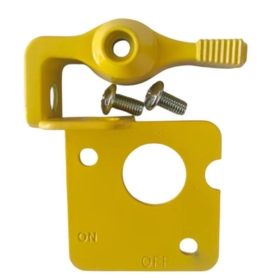 Automóvil universal AC / C conmutador Batería Maestro desconectar conmutador Kit de palanca de bloqueo rojo y amarillo para carreras de acero de alto rendimiento