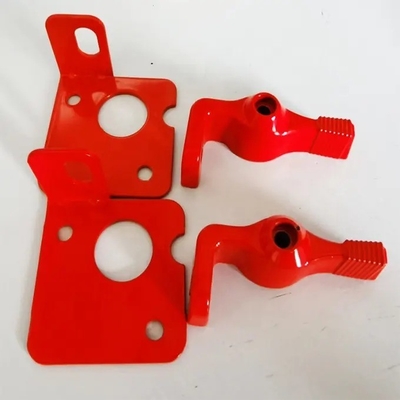 Automóvil universal AC / C conmutador Batería Maestro desconectar conmutador Kit de palanca de bloqueo rojo y amarillo para carreras de acero de alto rendimiento