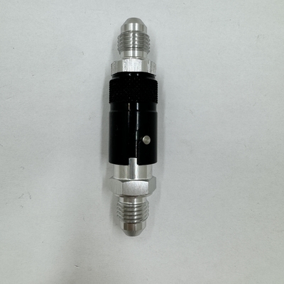 NO OE. Norma AN4 de liberación rápida Conector de conexión de conexión seca de desconexión negra con unión de acero y aleación de aluminio