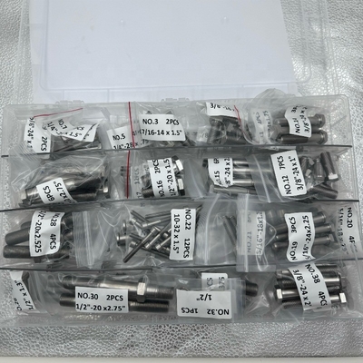 Universal Fitment Sprint Car Chassis Kit Cambio rápido trasero y trasera Suspensión con Titanio Una tuerca Racing Bolt Set