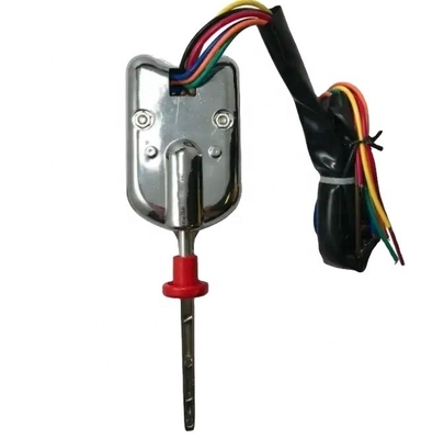 Universal Street Hot Rod Columna de cromo montaje negro interruptor de señal de giro con botón de peligro Reemplazar / reparar