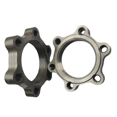 Experimenta un rendimiento inigualable de un coche de carreras con una tuerca de cerradura de titanio de plata 1-3/16&quot;-18