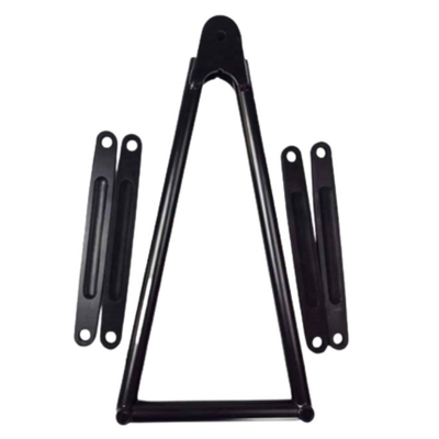 Negro 13 5/8 &quot;SPRINT CAR JACOBS ESCALERA con correas CROMOLY 4130 Posición delantera 1&quot; x 1/4&quot; x 7&quot; espesor de pared 0,065&quot; Aluminio