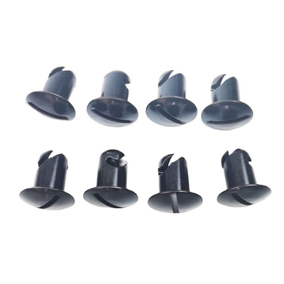 NO. de origen. Fabricado a medida negro de aluminio Dzus ranura de la cabeza del cuarto de giro sujetadores 7/16 &quot;x.500 para el año universal de montaje universal de automóviles