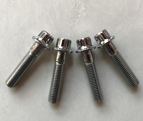 12 PT BBS RS/RX Tornos de borde dividido M7 x 32 Acero cromado para el rendimiento estándar DIN Rendimiento duradero