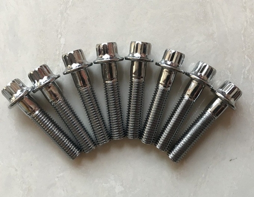 12 PT BBS RS/RX Tornos de borde dividido M7 x 32 Acero cromado para el rendimiento estándar DIN Rendimiento duradero