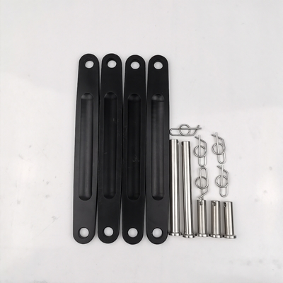 Cintas de escalera de aluminio universal negro de 5 pulgadas Jacobs Instalación rápida y fácil para automóviles
