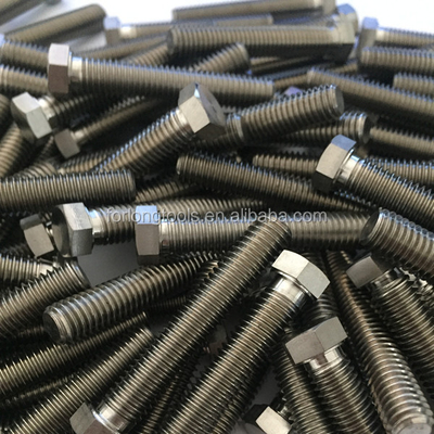 Rendimiento de resistencia acabado natural SPRINT CAR TITANIUM RADIUS ROD BOLT 1/2&quot;-20 x 1-3/8&quot; Cerrojos de cabeza hexagonal con estándar DIN