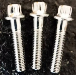 Finalización de deslizamiento estándar DIN M7 x 32 12 PT Cerrojo y tuerca de bloqueo de nylon M7 para ruedas BBS en acabado de acero zinc