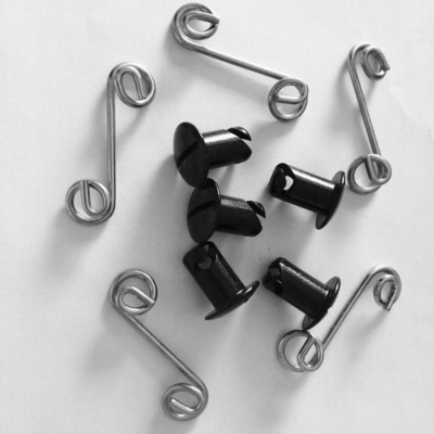 Universal de aluminio Cuarta vuelta Negro Dzus sujetadores 7/16 &quot; 5/16&quot; botones para el reemplazo universal