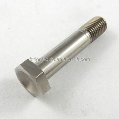 DIN estándar GR5 Titanio Hex cabeza perno 1/2 &quot;-20 x 4.5&quot; pernos de pernos con acabado natural 6AL-4V aleación de titanio