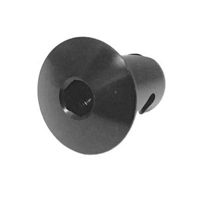 Universal 7/16 &quot;Aluminio Dzus Botón Cúpula Allen Cabeza Cuarto Girar Fijaciones.500 Negro Remplazo / reparación rápida y fácil