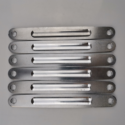 Cinturón de escalera de aluminio natural de 7 pulgadas con diseño personalizable y ajuste universal