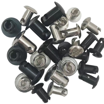 Universal 7/16 &quot;Aluminio Dzus Stud Dome Head.500 Negro Cuarto Girar Fijaciones La mejor opción para la personalización de automóviles Sprint