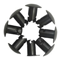 Universal 7/16 &quot;Aluminio Dzus Botón Cúpula Cabeza Cuarto Girar Fijaciones.500 Negro Universal.500&quot; agarre con material
