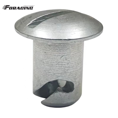 Universal Dzus Cúpula Botones de la cabeza Plata 7/16 &quot;x.500&quot; Acero Sprint Car Maxim con el Material Universal