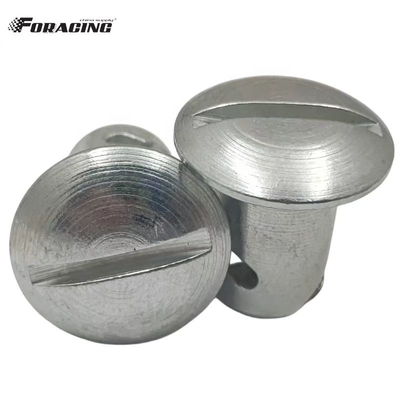 Universal Sprint Auto Parts 7/16&quot; *.500&quot; Cúpula de la Cabeza Cuarto Girar Estribo con acero Dzus sujetadores