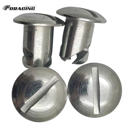 Universal Sprint Auto Parts 7/16&quot; *.500&quot; Cúpula de la Cabeza Cuarto Girar Estribo con acero Dzus sujetadores