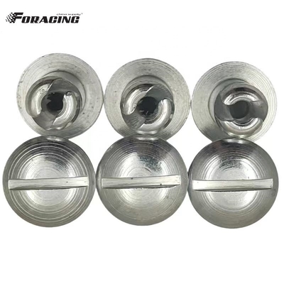 Universal Sprint Auto Parts 7/16&quot; *.500&quot; Cúpula de la Cabeza Cuarto Girar Estribo con acero Dzus sujetadores