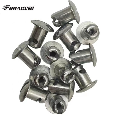 Universal Sprint Auto Parts 7/16&quot; *.500&quot; Cúpula de la Cabeza Cuarto Girar Estribo con acero Dzus sujetadores