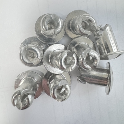 Cabeza de cúpula de aluminio de plata Dzus 7/16 x.500 Fijaciones de giro rápido para la modificación del coche de Sprint universal Instalación rápida