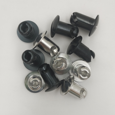 OE NO. Universal.500 Negro Cuarto Girar Fijaciones Sprintcar con agarre de aluminio Dzus Botón Cúpula de la cabeza