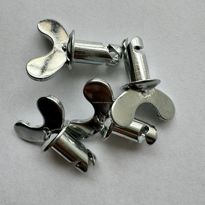 Botones de cabeza de mariposa universales Dzus Dome para Sprint Car Acero 5/16 &quot;x.500&quot; Plata Reemplazar / Reparar Universal Fitment OEM