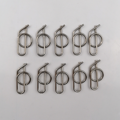 304SS Jacobs Escalera Pin Rue Clip Acero inoxidable 3/8&quot; Sprint Car Rápido de liberación Clip de pin Clevis para el ajuste universal del coche