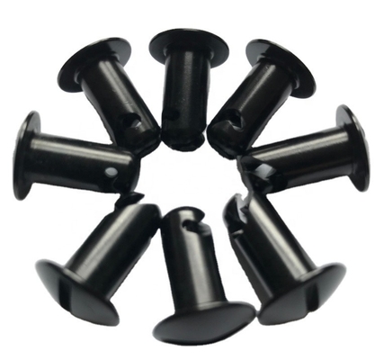 Cuarto negro universal girar auto expulsión Dzus Fijación de aluminio para reemplazar / reparación estándar OE NO. 7/16 &quot;Diámetro de la cabeza