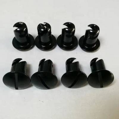 Sprint Car con 5/16 x0.500 pulgadas Dzus Fijaciones Cuarto giro Dzus Botón en negro