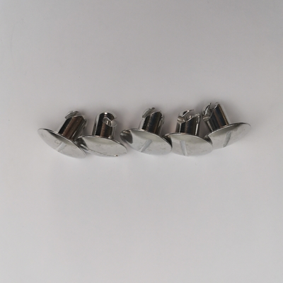 7/16 &quot;Aluminio Cuarto Girar Dzus Con 1&quot; Gran Cabeza x.500 Sprint Car Plata para el Ajuste Universal de Coches