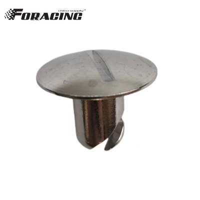 Accesorio para automóviles universales 1&quot; Cabeza grande 7/16&quot; x.500 Plata Cuarto de aluminio Giro Dzus para coches de carreras Accesorio universal