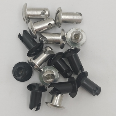 Desbloquee todo el potencial de tu Sprint Car con los sujetadores universales de aluminio de botón Dzus de plata de 7/16&quot; *.600