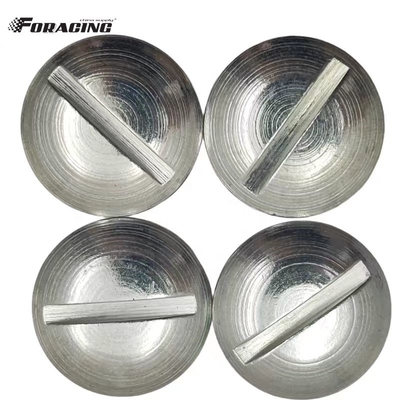Universal Sprint Car Maxim de acero Cuarta vuelta Dzus Cúpula Botones de cabeza 7/16 &quot;X.550&quot; Plata