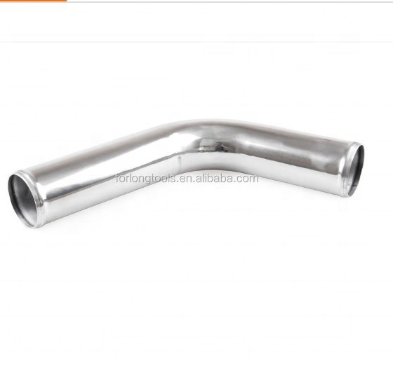 Conexión de soldadura de aluminio forjado 45 grados curvas de codo tubo con superficie pulida y acabado