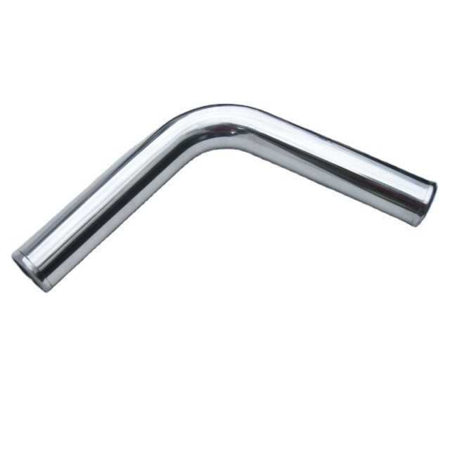 75 grados de ángulo de la cabeza redonda código de aluminio de admisión tubo de carga turbo con 500 mm 63 mm diámetro del tubo y 1,6 mm de espesor del tubo