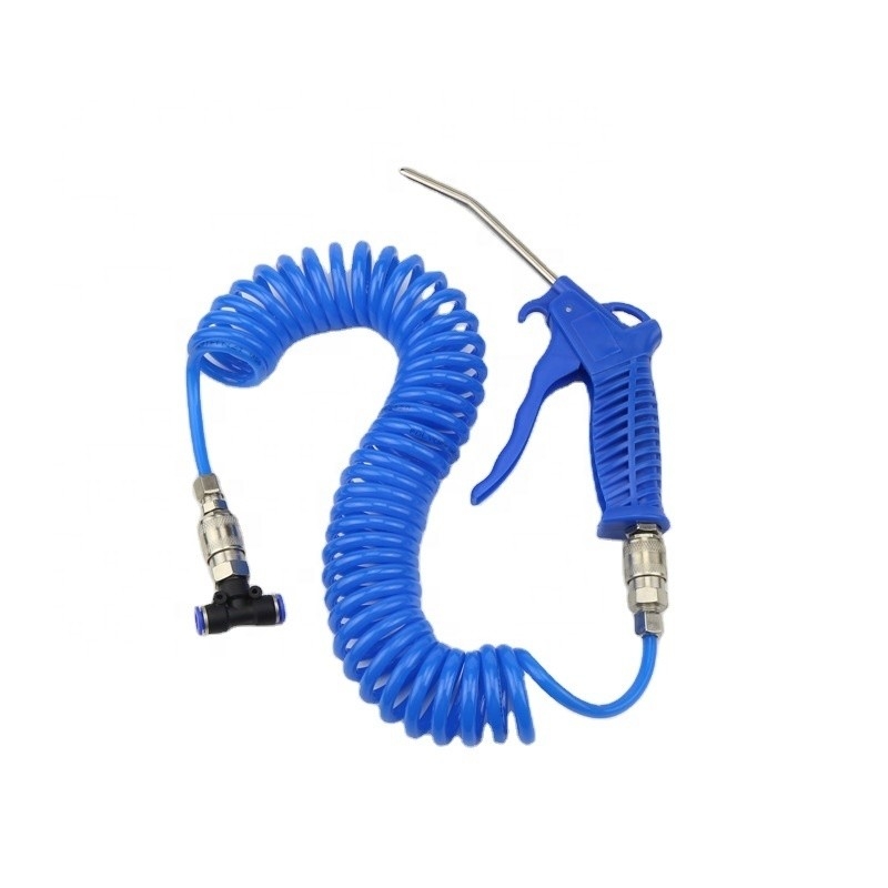 Consumo de aire promedio Boquilla de boca de pescado de alta presión personalizada Pneumático Pistola de soplado de polvo de aire para limpieza pesada