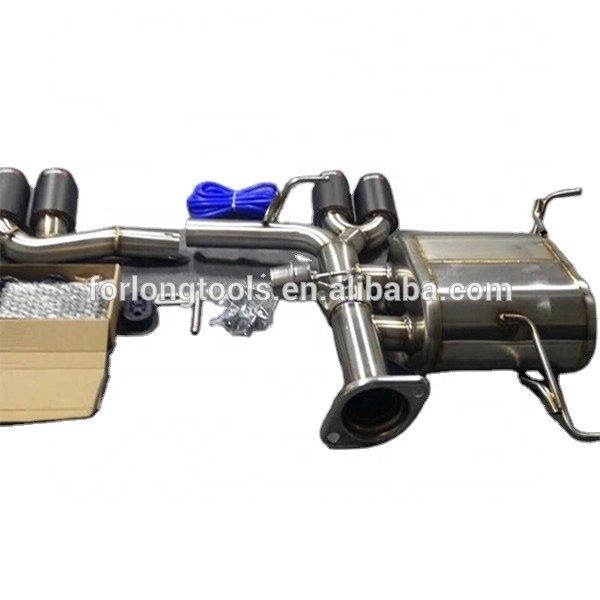 Acero inoxidable 304 BMW 320i E90 Parte de cola del sistema de escape Reajustado a M3 con control de válvula y tubo de escape