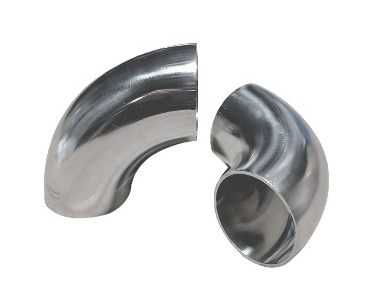 1.5mm espesor 304 acero inoxidable 90 grados de flexión Codo Conexión de tubería de escape soldadura redonda 3 INCH / 76MM resistente a la corrosión