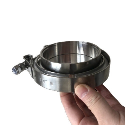 Universal año de acero inoxidable de 1,75 '' pulgadas V abrazaderas de banda para el tubo de escape turbo fácil instalación