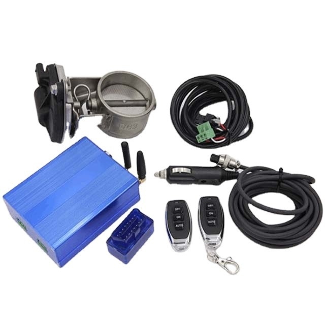 Sistema eléctrico y de control remoto 2.36&quot; Kit de válvula de control de corte de escape eléctrico universal para mejorar el flujo de escape