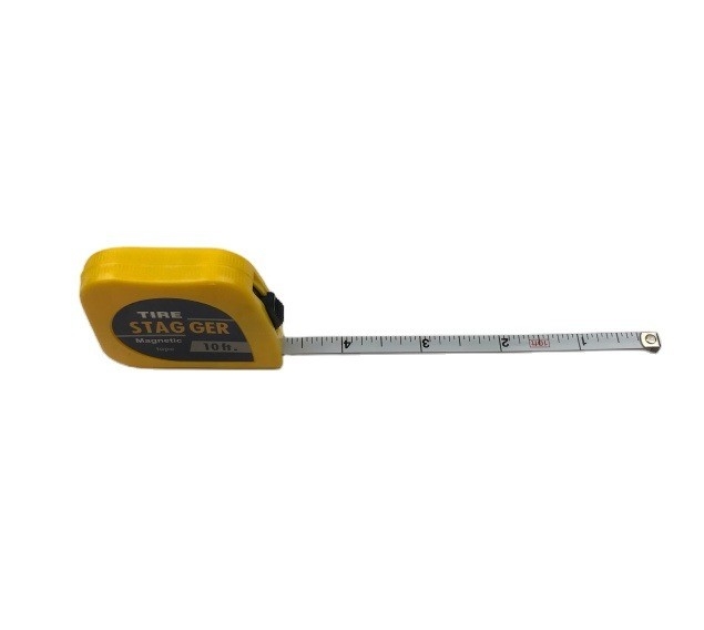 Acero amarillo 3M 10 pies de neumático Stagger cinta medida con 1/4 de pulgada de ancho de la hoja asequible y de construcción de trabajo pesado