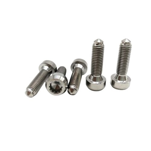DIN estándar M7 x 24mm 6AL-4V Titanio cerrojo de aleación para BBS ruedas de aro dividido mejor material de rendimiento