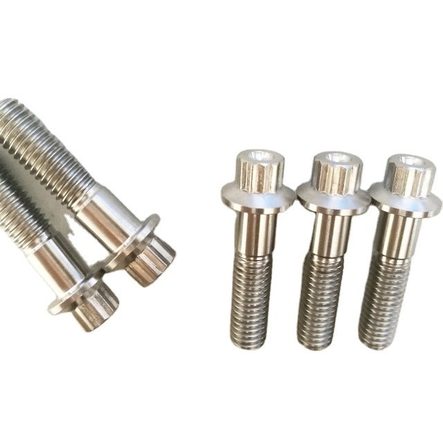 1.25 Nueces M8 con brido en titanio de grado 6AL4V para aplicaciones mecánicas estándar DIN