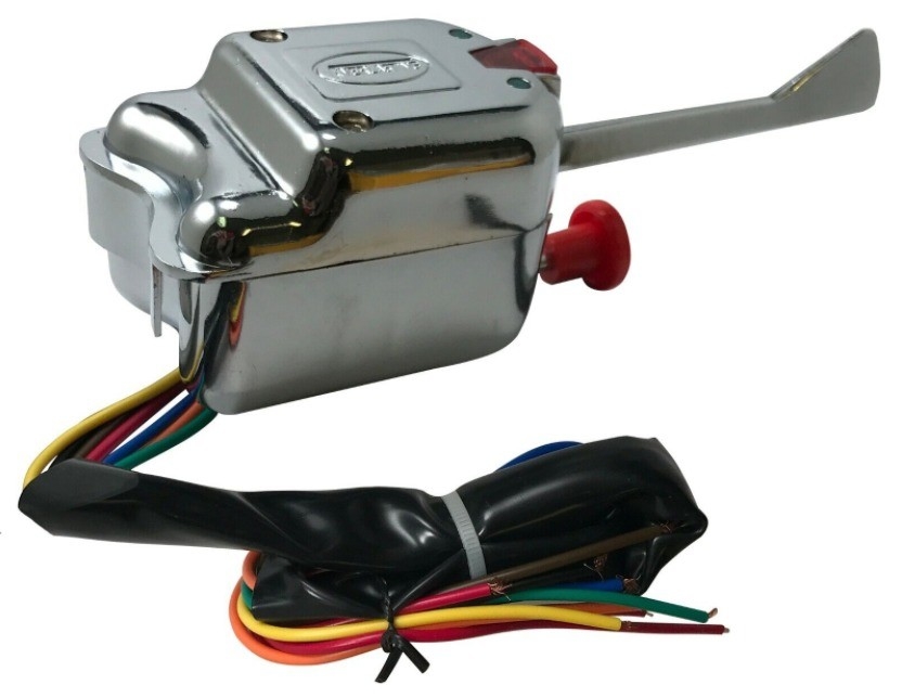 NO. de origen estándar. Interruptor de señal de giro universal con abrazaderas de trabajo pesado y compatibilidad 12V