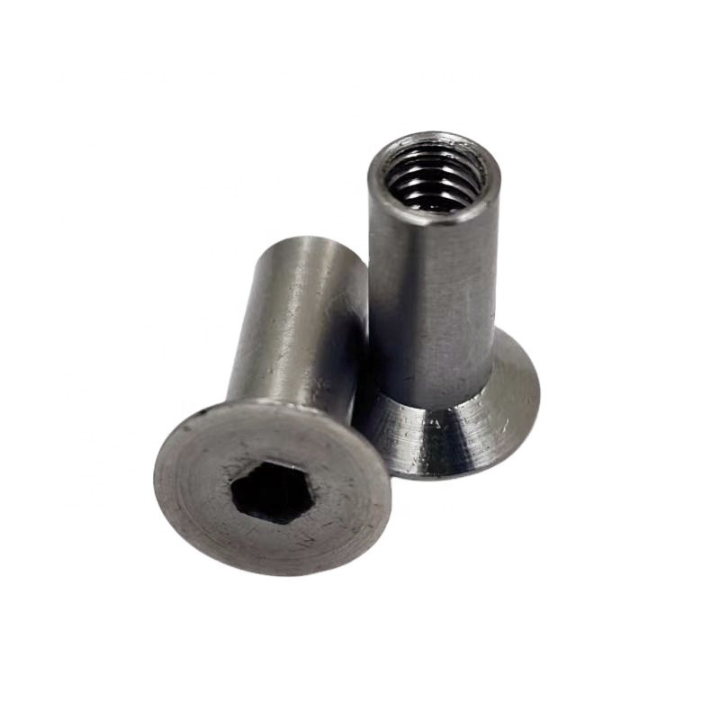 Pedal de bicicleta deportiva universal de acero inoxidable contrafundido Mancha de tuerca M4 Perfecto para demandas de reemplazo / reparación