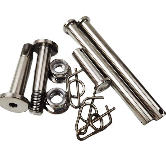 Universal Jacobs Escalera Titanio Cerrojo de Nylon Insert Nut o Titanio Pin Set para el coche Sprint Reemplazar / Reparar Universal Car Fitment